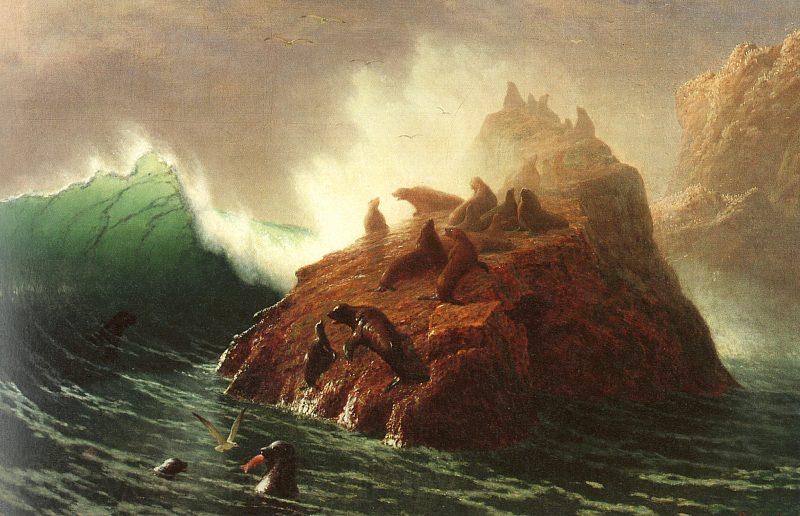 Albert Bierstadt Seal Rock